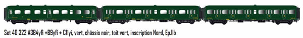 LS Models 40322 - 3pc Passenger Coach Set Express Nord